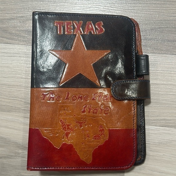 Texas Themed Daily Planner Genuine Leather - Picture 1 of 7